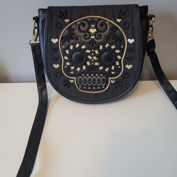 Loungefly Sugar Skull Bag, VGUC - Picture 1 of 11